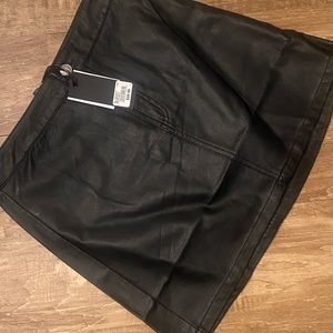Kendall & Kylie Leather Mini Skirt